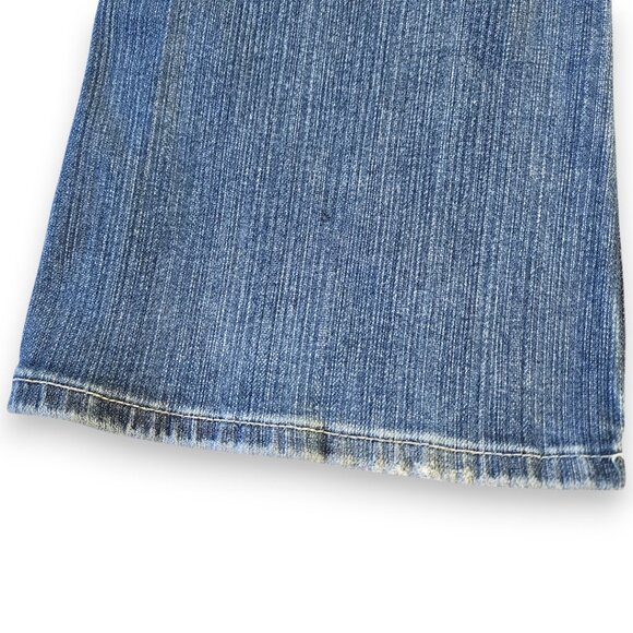 GUESS  Venice Flare Jeans Women 24 W x 31 L- Low Rise Retro Boot Cut Blue Denim - Picture 8 of 13